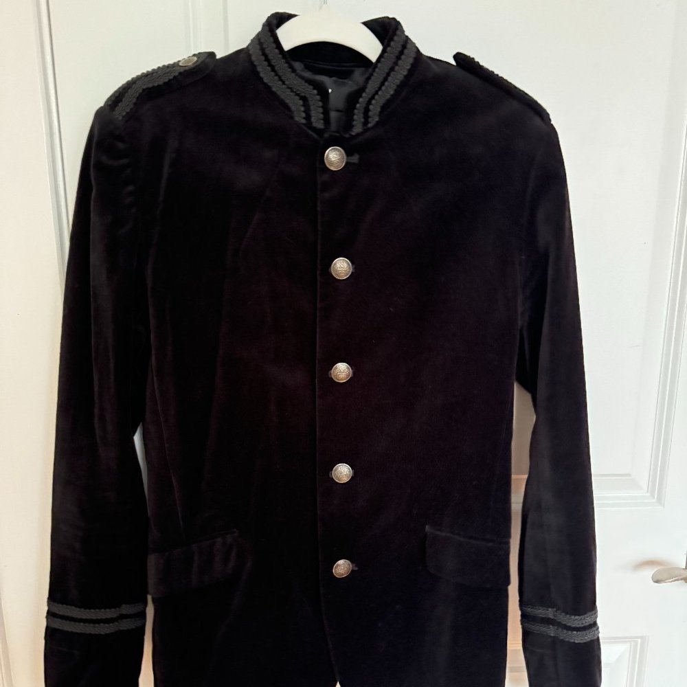 H&M Men's Black Velvet Jacket